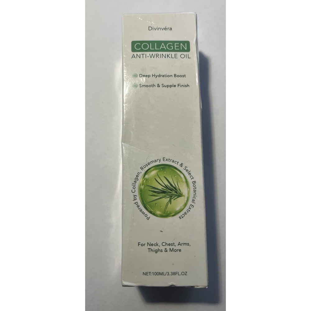 Divinvera Collagen Body Oil 3.38 Fl Oz, Hydrating Skin Care Oil Premium Quality
